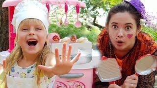 Merry Margo Pretend Play Cooking Food Toys with Kitchen Play Set