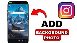 How To Add A Background Photo To Instagram Stories 2024 | Instagram Tips & Tricks (Android & iOS)