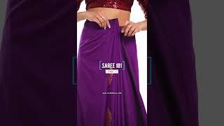Saree 101 | how to drape Saree perfectly | mahalaxmi Saree drape | Saree hacks | #shorts