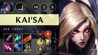 Kai'Sa ADC vs Zeri: Triple Kill, Legendary - VN Grandmaster Patch 14.24