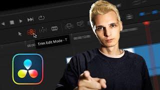 Горячие клавиши, быстрый монтаж и РЕЖИМ ТРИММИНГА в DAVINCI RESOLVE