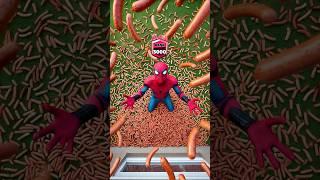 Artistic Sausage | Who is best? Spiderman vs Venom vs Superman #shorts #spiderman #joker