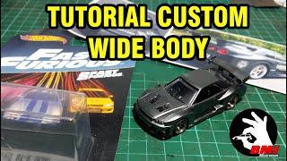 Custom Hot Wheels widebody skyline R34 #stayhome #staysafe #staycustom