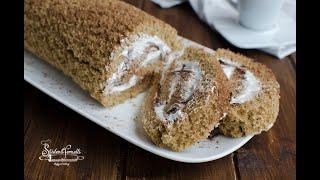 ROTOLO AL CAFFE con CREMA PARADISO E NUTELLA