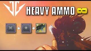 INFINITE HEAVY AMMO WITH ARMOR MODS!! Destiny 2 Black Armory