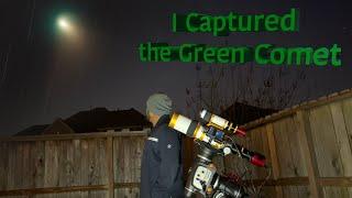 I Captured The Green Comet from my Backyard