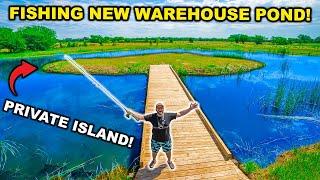 FISHING the NEW BeefCake HQ POND for the FIRST TIME!!! (Is it Loaded?)