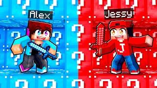 Alex VS Jessy LUCKY BLOCK Oorlog in Minecraft!