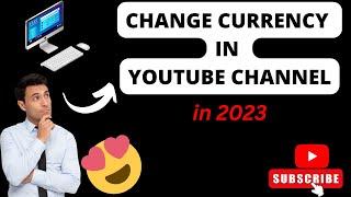 how to change currency in youtube studio in pc/laptop #2023