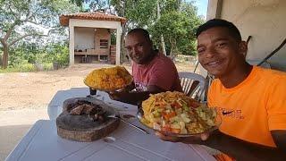 COMPRAMOS ALMOÇO PRA COMER NA ROÇA VEJA COMO FOI O NOSSO DIA DE TRABALHO