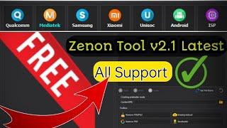 Latest New Free Tool || Zenon Tool v2 1 || Samsung, Xiaomi, Android, SPD, Qualcomm, MediaTek