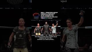 UFC 309 Karine Silva vs Viviane Araujo FW Fight Prediction & Simulation Recap  #shorts