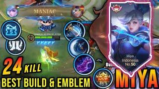 Miya Global (Miya ky) Solo Rank 24 Kills Easy Win Rank Mythick Glory Full Gameplay| Mlbb