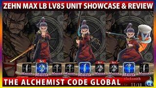 Zehn Max Limit Break Lv85 Unit Showcase & Review (The Alchemist Code)