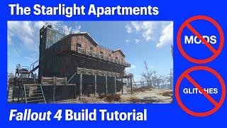 Fallout 4 - Starlight Drive-in Apartments - No Mods No Glitches Build Tutorial