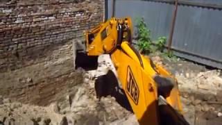 работа Задним Ковшом. Очень Опасный Подкоп JCB4