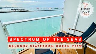 Spectrum of the Seas balcony room by Royal Caribbean cruise