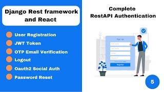 Complete Django Rest Framework JWT Authentication System . part 5