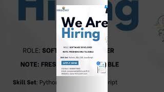 Hiring|startup| TN| #freshersjobs