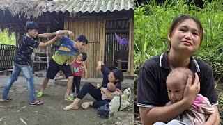 Single mother returns to her home but is brutally abused and kicked out by her husband