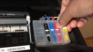 EPSON WF7710 AUTO REFILL CARTRIDGE INSTALLATION