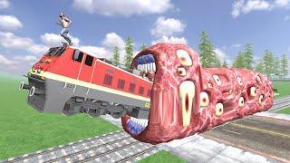 Franklin Vs Train Eater In Indian Bike Driving 3d