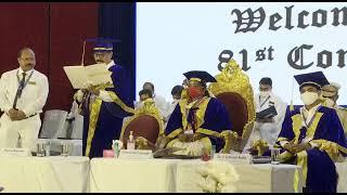 osmania university 81st convocation Live #Tamilisai SoundaraRajan