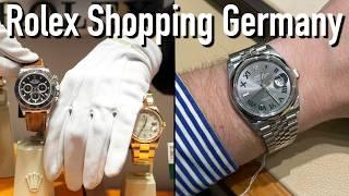 Rolex & Patek Watch Shopping Germany - more steel watches available again Wimbledon Green Blue Dial