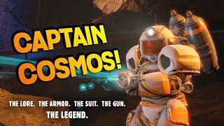 Captain Cosmos: The Lore, The Gun, The Power Armor, The Space Suit - Fallout 4 Creation Club