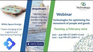 Webinar | Technologies for optimising the movement of people and goods