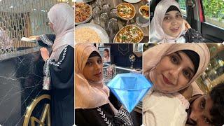 diamond shopping || baby ka face reveal kab karenge  || malabar|| family ke sath dinner