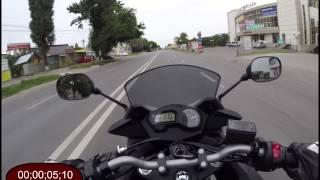 Yamaha XJ6-SA Diversion 0-100 km/h from idle