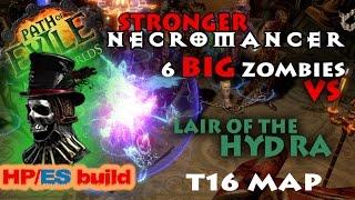 Path Of Exile 2.6 - Necromancer The Baron 1200 Strength HP+ES Lair of the Hydra Map