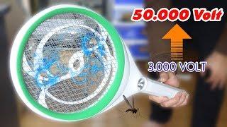 How to Upgrade Electric Mosquito Swatter to 50.000 volts