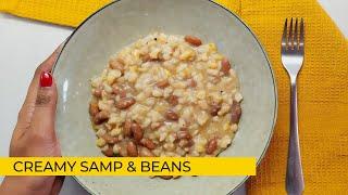 SAMP AND BEANS RECIPE: How To Cook South African Samp & beans | Creamy Samp / Creamed Corn/Umngqusho