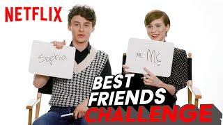 Wyatt Oleff and Sophia Lillis BFF Test | I Am Not Okay With This | Netflix