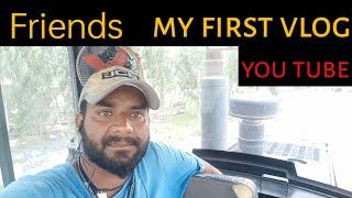 my first vlog!wheel loader ! truck loading! metrial! DKR project! unloading point gaja Cantraction!