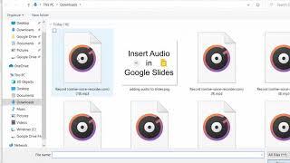 Insert Audio into Google Slides