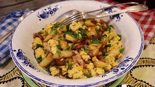 Mes ŒUFS BROUILLÉS  LARDONS POMMES DE TERRE - Simplissime ! - Mère Mitraille - Gourmandises TV