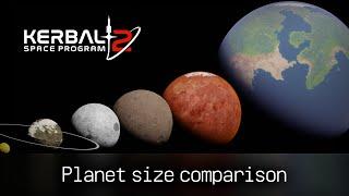 Kerbal Space Program 2 Planets Size Comparison