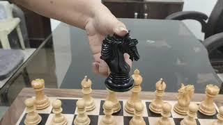 Arthur Luxury Staunton Chess Pieces Only Set -Ebony Wood- Triple Weighted - Royal Chess Mall