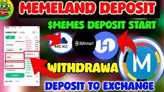 Memeland Deposit To Exchange l Memeland withdrawal l Memeland New Updated l Memeland Token Received