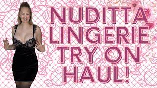 Nuditta Try On Haul 2022!  Sexy Sheer Lingerie, + Dress! Black Friday Promotion!