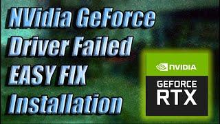 EASY FIX NVidia GeForce Experience Driver Download Failed Error