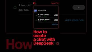 How to create a cBot with DeepSeek