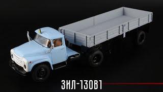 Truck tractor ZIL-130V1 and semi-trailer OdAZ-885 // SSM // Scale models of trucks of the USSR 1:43