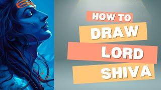 HOW TO DRAW LORD SHIVA