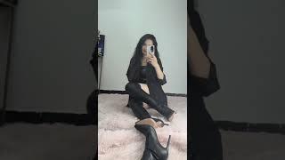 Thigh High #Boots  #leather Black #highheels 
