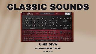 u-he Diva - Classic Sounds [SOUNDSET] • Custom Presets