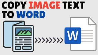 How to Copy Image Text to Word | Convert Image to Word Document